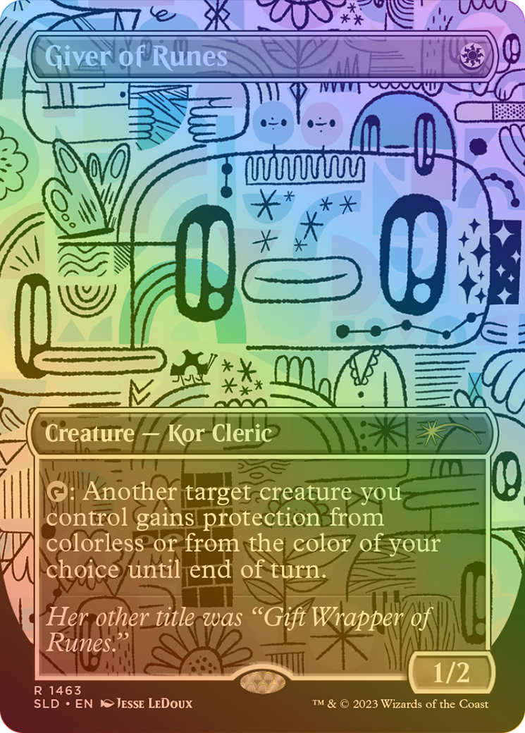 Giver of Runes (SLD-1463) - Secret Lair Drop (Borderless) Foil