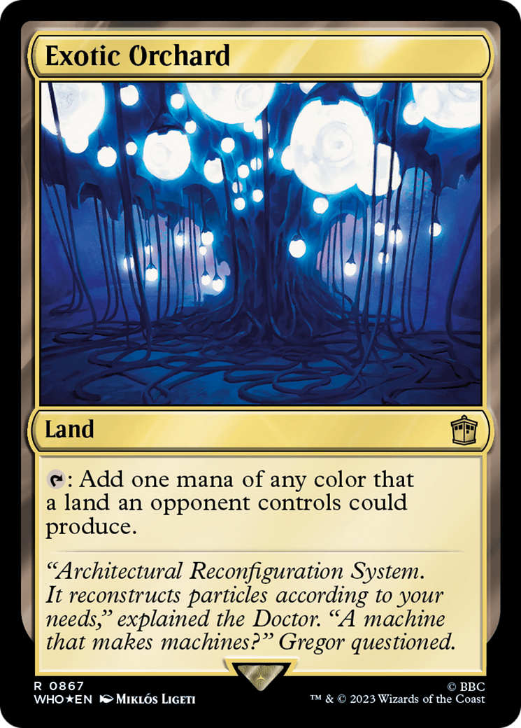 Exotic Orchard (WHO-867) - Doctor Who Foil