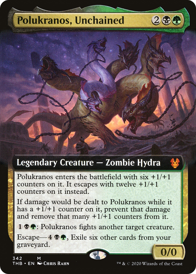 Polukranos, Unchained (THB-342) - Theros Beyond Death: (Extended Art)