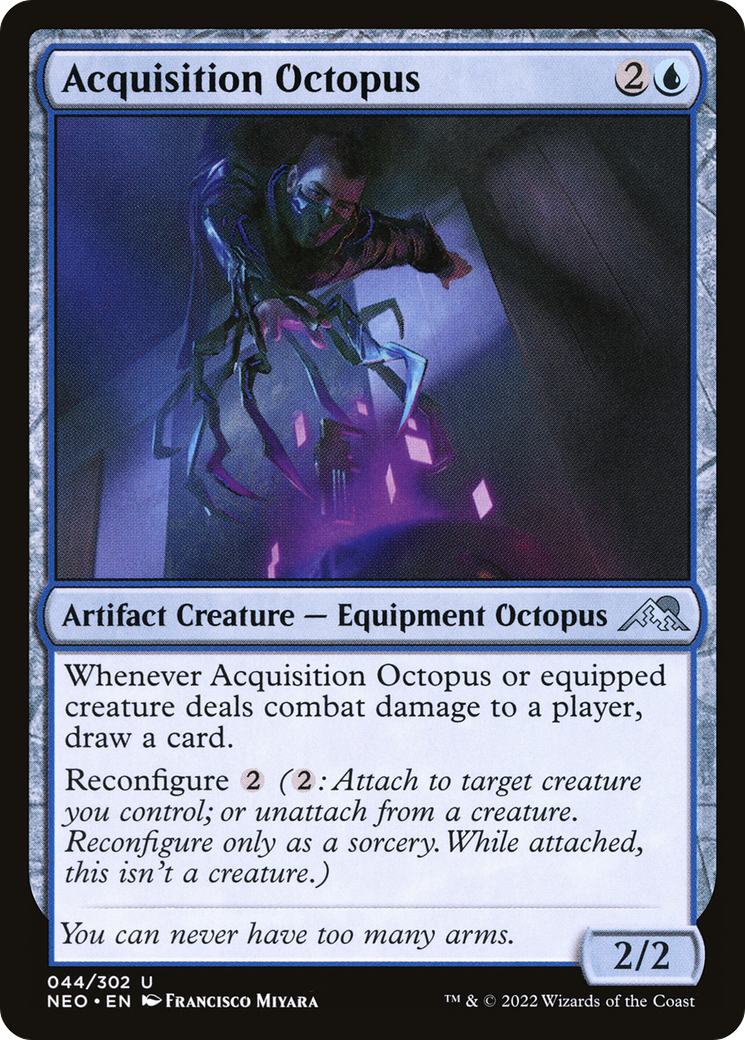 Acquisition Octopus (NEO-044) - Kamigawa: Neon Dynasty Foil