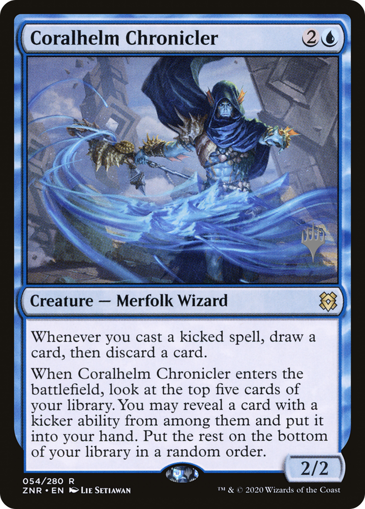 Coralhelm Chronicler (PPZNR-054) - Zendikar Rising Promos