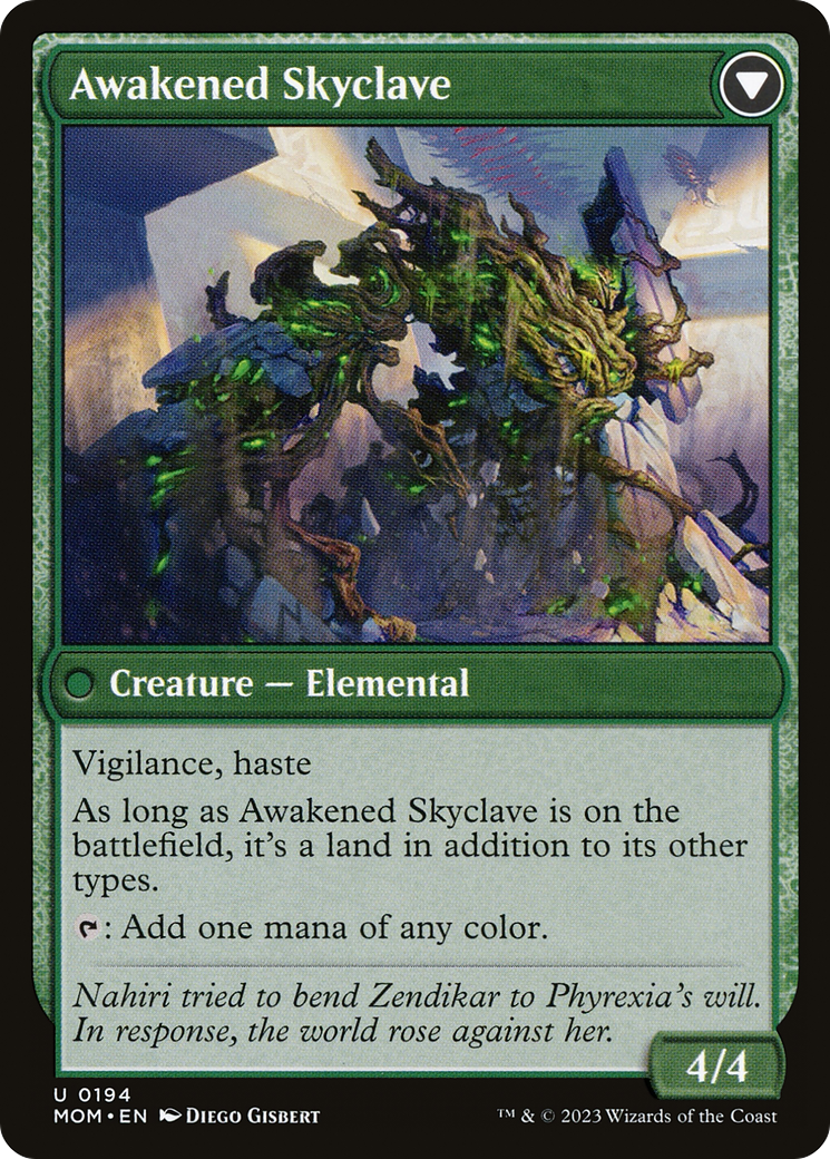 Invasion of Zendikar // Awakened Skyclave (MOM-194) - March of the Machine Foil