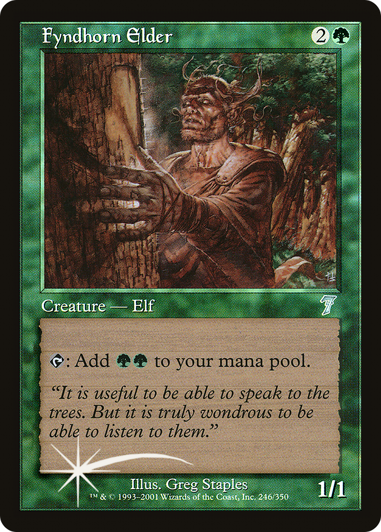 Fyndhorn Elder (7ED-246) - 7th Edition Foil