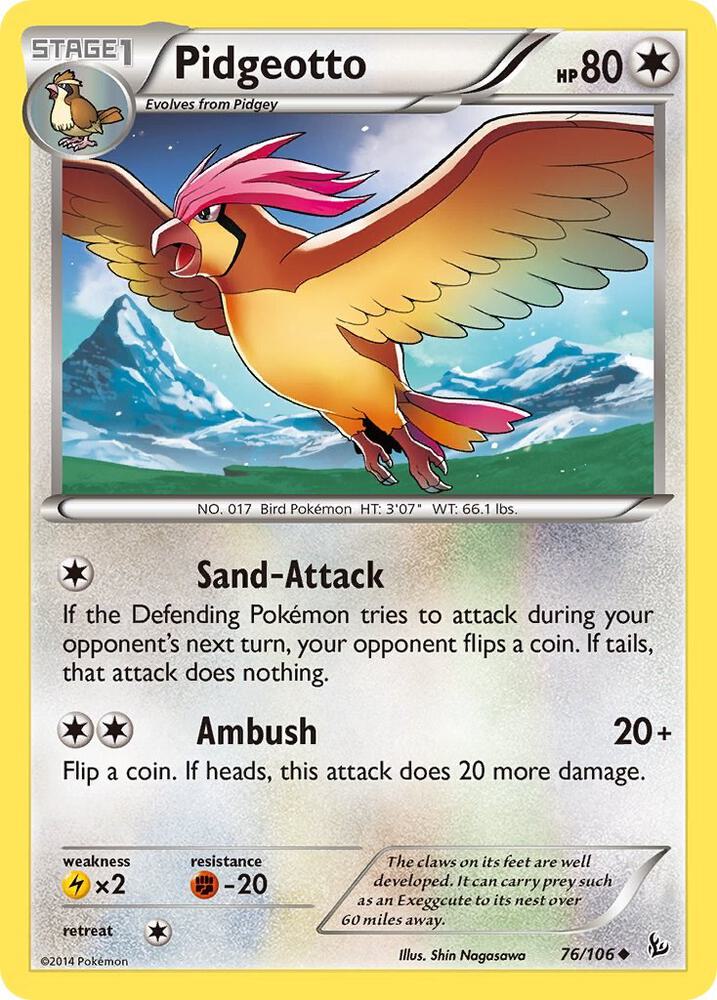 Pidgeotto (76/106) [XY Flashfire]