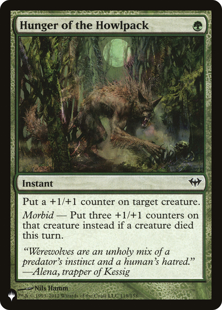 Hunger of the Howlpack (LIST-119/158) - The List
