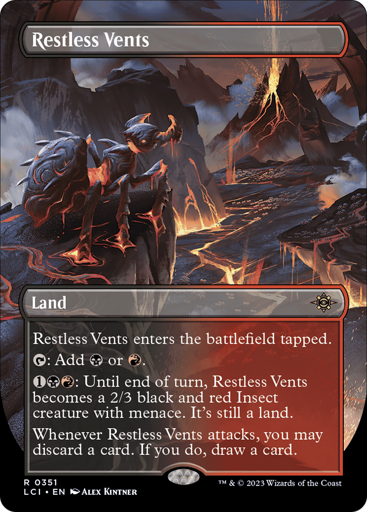 Restless Vents (LCI-351) - The Lost Caverns of Ixalan (Borderless) Foil