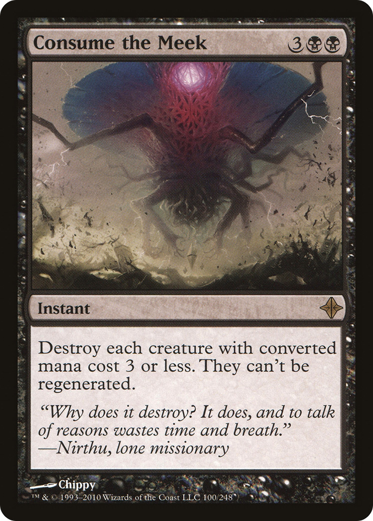 Consume the Meek (ROE-100) - Rise of the Eldrazi Foil