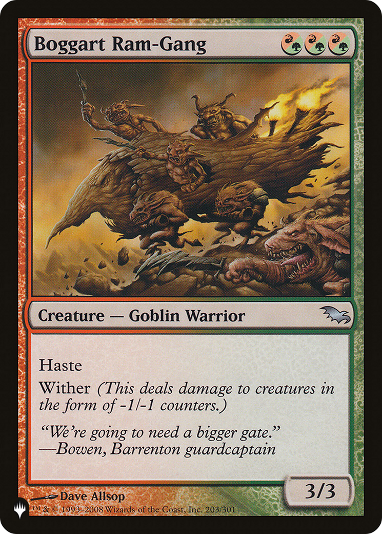Boggart Ram-Gang (LIST-203/301) - The List