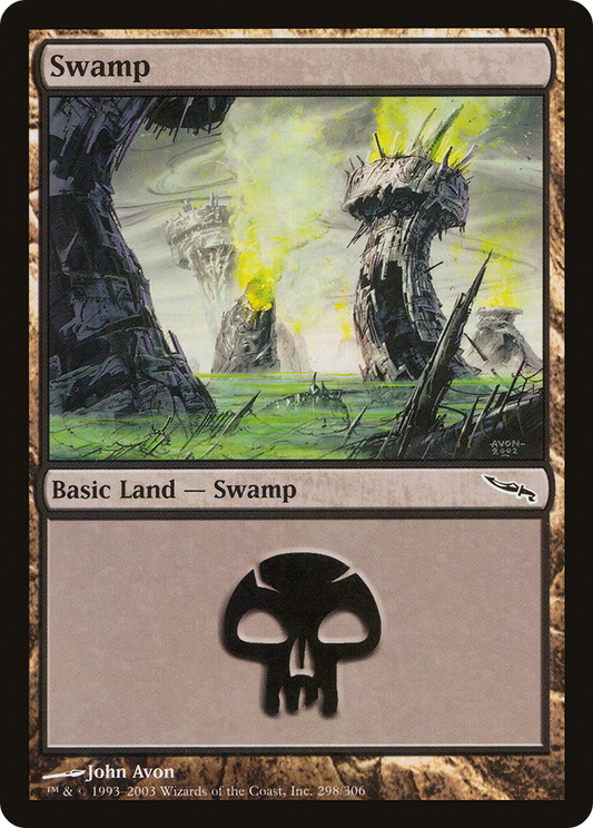 Swamp (MRD-298) - Mirrodin Foil