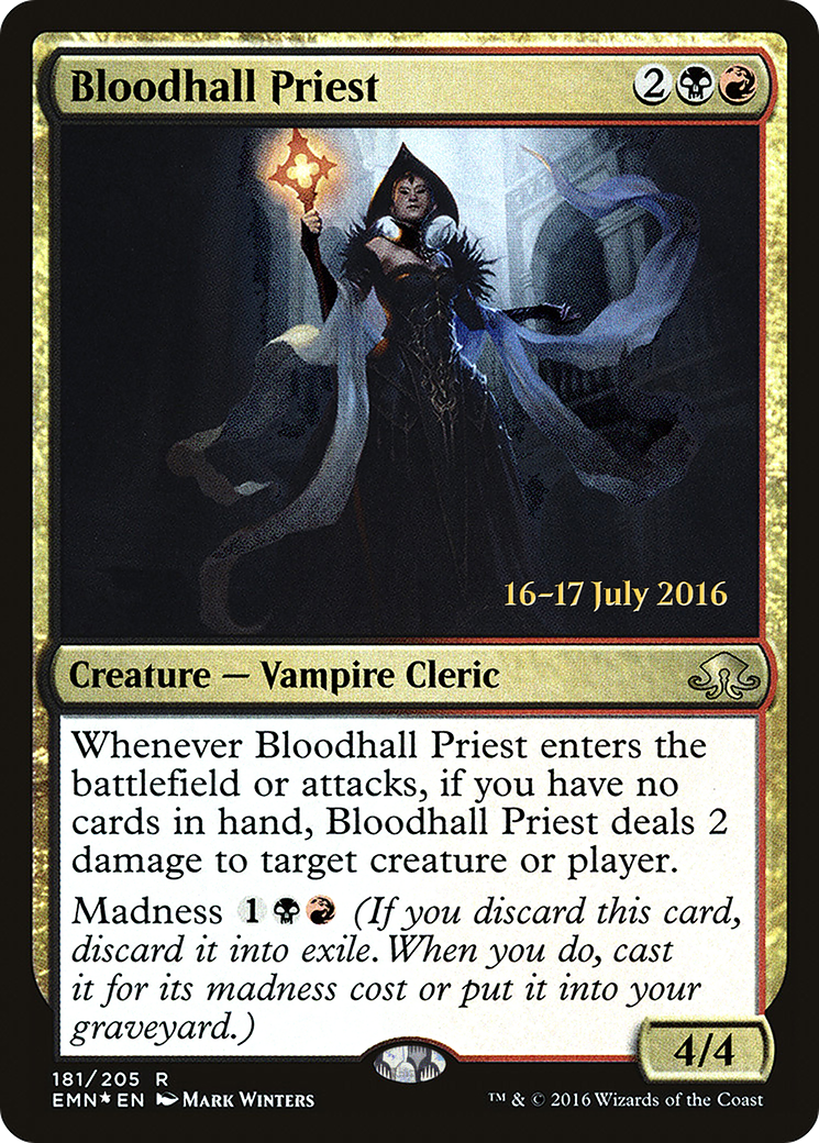 Bloodhall Priest (PRE-181S) - Eldritch Moon Promos Foil