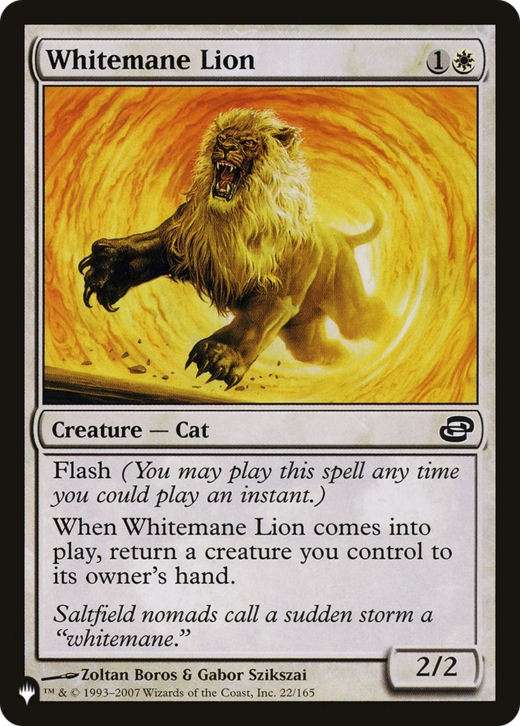 Whitemane Lion (LIST-22/165) - The List