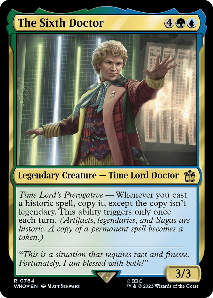 The Sixth Doctor (WHO-764) - Doctor Who Foil