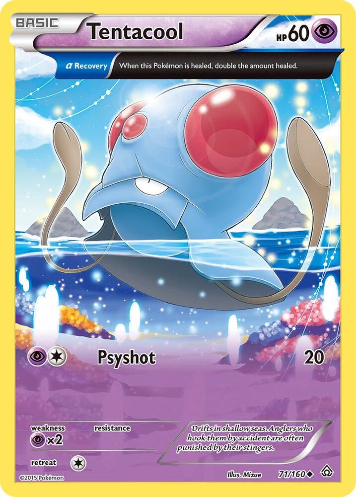 Tentacool (Alpha) (71/160) [XY Primal Clash]