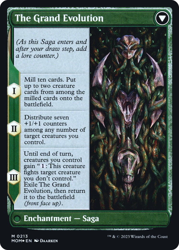 Vorinclex // The Grand Evolution (PRE-213) - March of the Machine Promos Foil