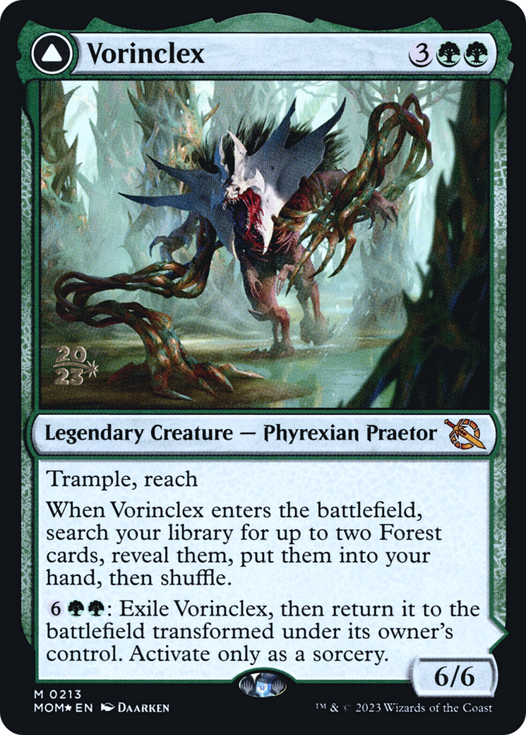 Vorinclex // The Grand Evolution (PRE-213) - March of the Machine Promos Foil