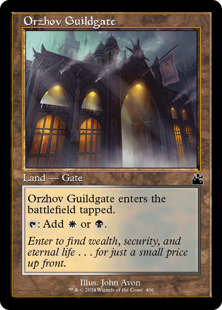 Orzhov Guildgate (RVR-406) - Ravnica Remastered Foil