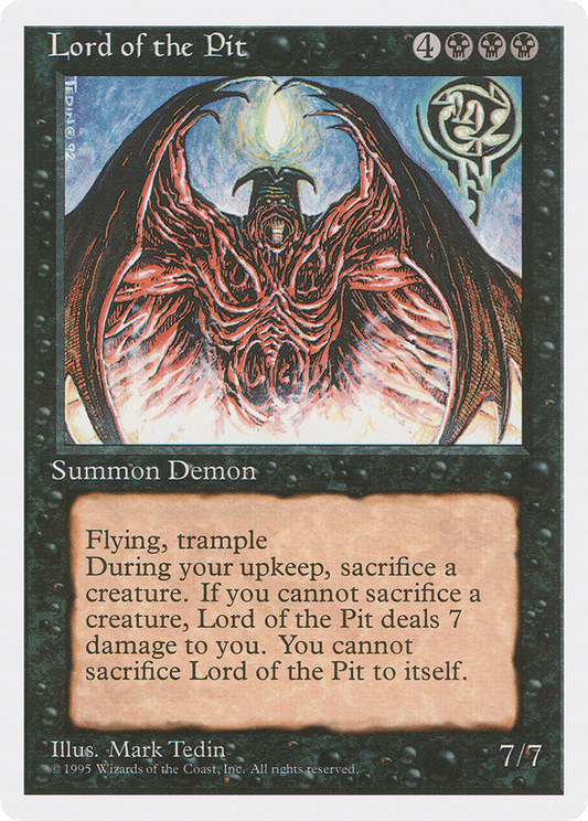 Lord of the Pit (4ED-028) - Fourth Edition