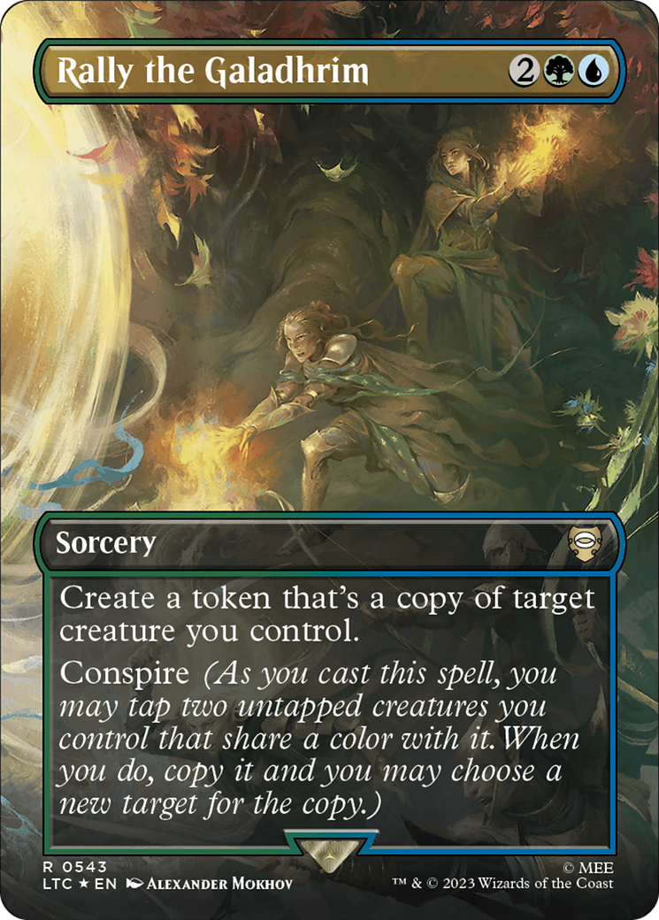 Rally the Galadhrim (LTC-543) - Tales of Middle-earth Commander (Borderless) Foil