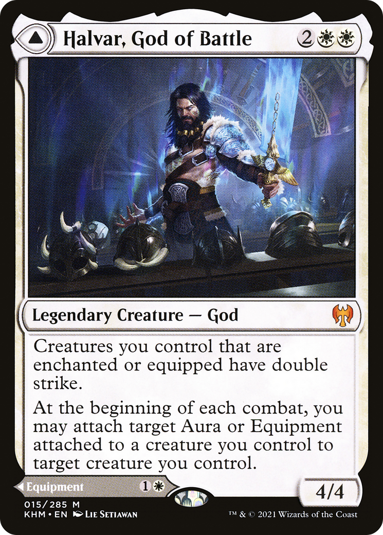 Halvar, God of Battle // Sword of the Realms (KHM-015) - Kaldheim