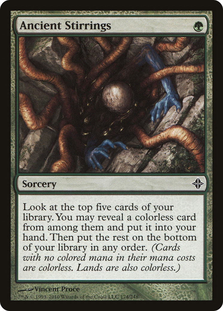 Ancient Stirrings (ROE-174) - Rise of the Eldrazi Foil