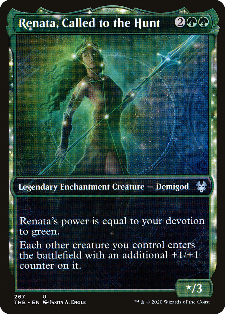 Renata, Called to the Hunt (THB-267) - Theros Beyond Death: (enchantment, Showcase) Foil