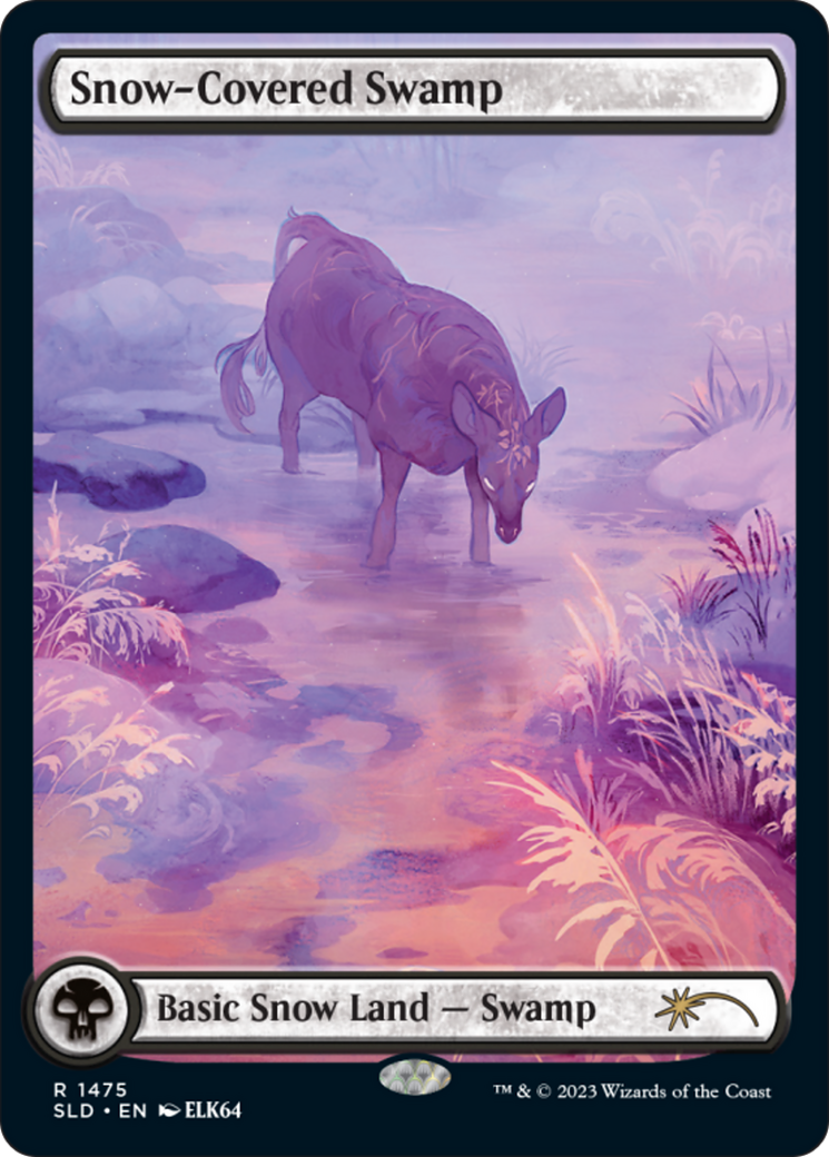Snow-Covered Swamp (SLD-1475) - Secret Lair Drop: (Full Art)