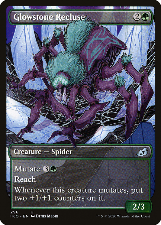 Glowstone Recluse (IKO-296) - Ikoria: Lair of Behemoths: (Showcase) Foil
