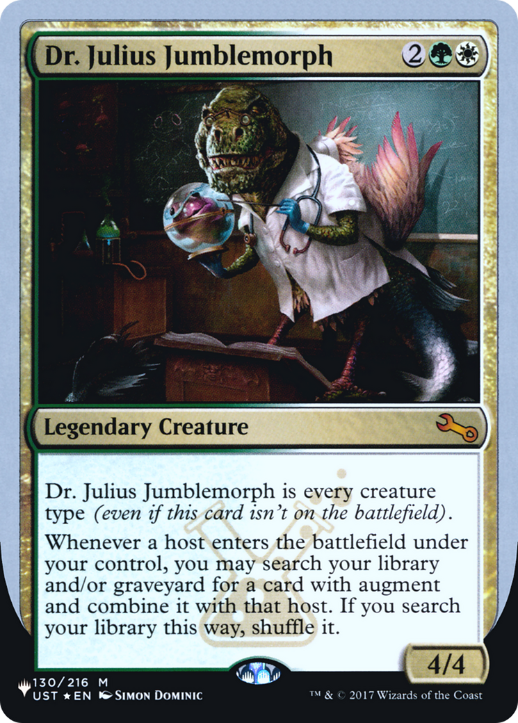 Dr. Julius Jumblemorph (LIST-046) - The List (Unfinity Foil Edition) Foil