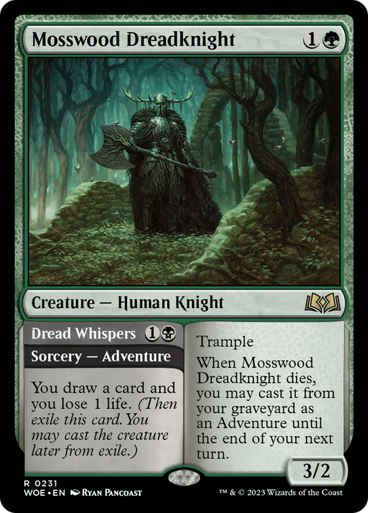Mosswood Dreadknight // Dread Whispers (WOE-231) - Wilds of Eldraine