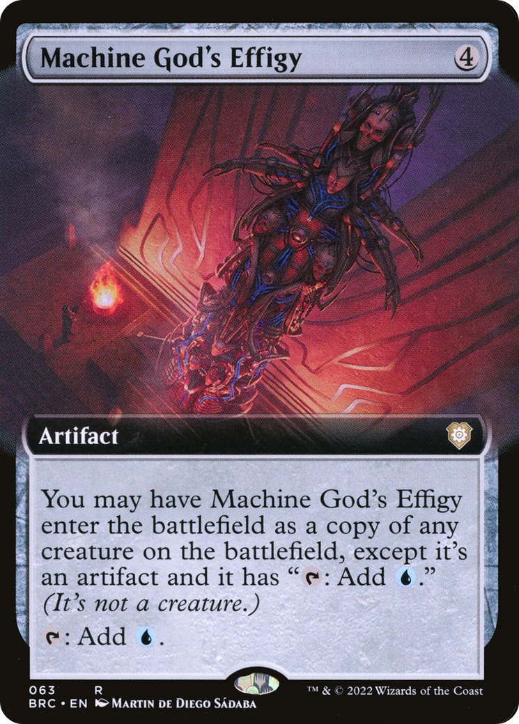 Machine God's Effigy (BRC-063) - The Brothers' War Commander: (Extended Art)
