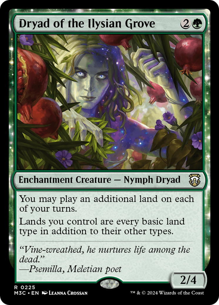 Dryad of the Ilysian Grove (M3C-225) - Modern Horizons 3 Commander: (enchantment)