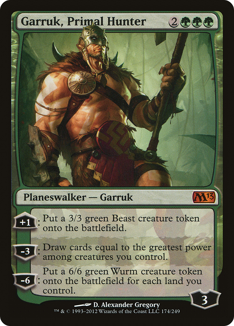 Garruk, Primal Hunter (M13-174) - Magic 2013 Foil