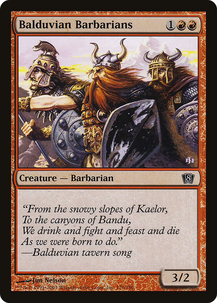 Balduvian Barbarians (8ED-176★) - Eighth Edition Foil