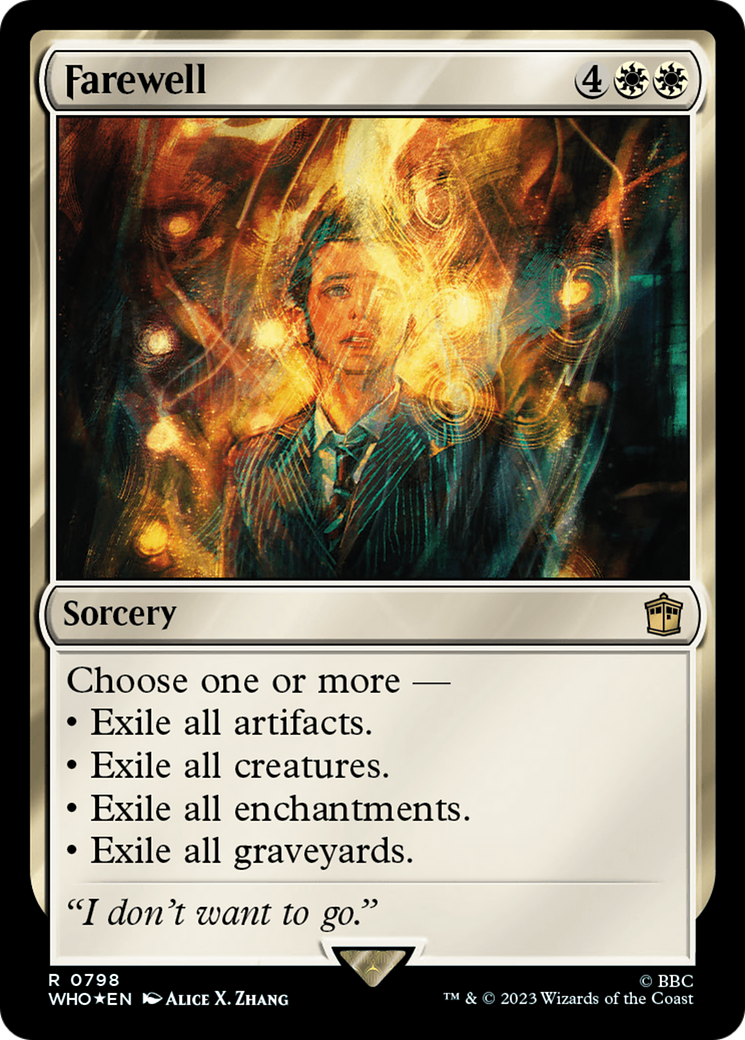 Farewell (WHO-798) - Doctor Who Foil