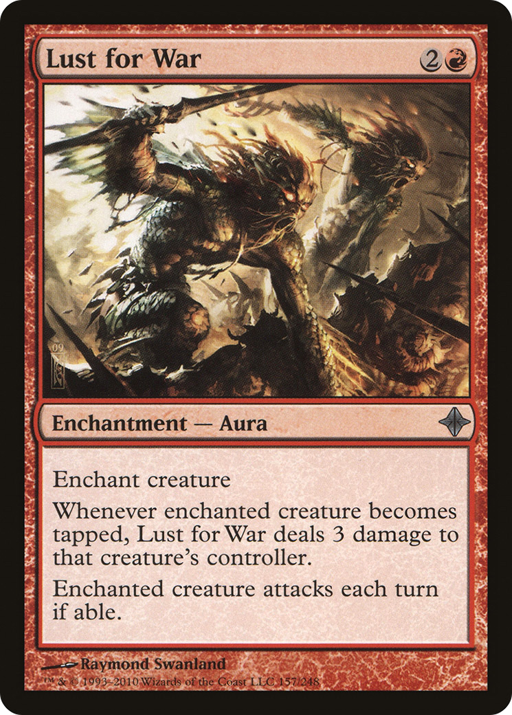 Lust for War (ROE-157) - Rise of the Eldrazi Foil