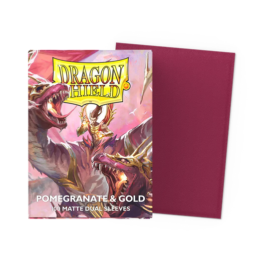 Dragon shield Dual Matte:  Pomegranate & Gold