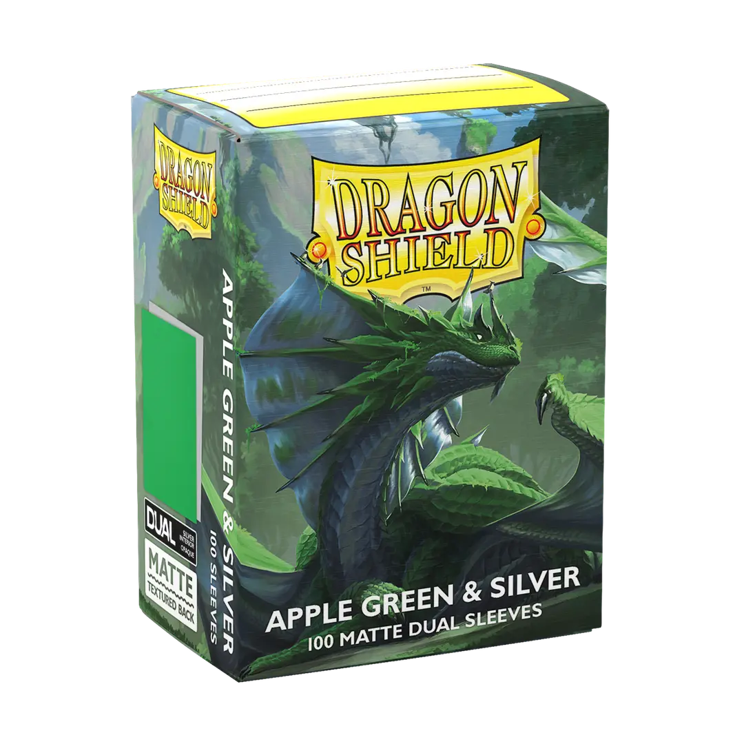 Dragon shield Dual Matte:  Apple Green & Silver