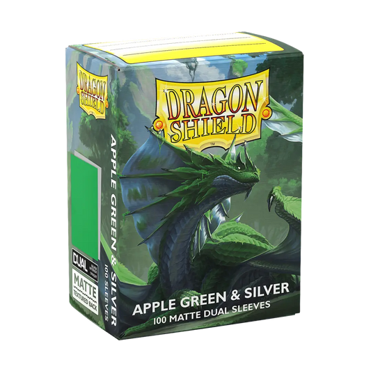 Dragon shield Dual Matte:  Apple Green & Silver