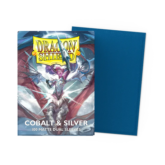 Dragon shield Dual Matte:  Cobalt & Silver