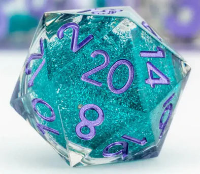 FanRoll - Elixir Liquid Core Single D20 - Disco Vibes