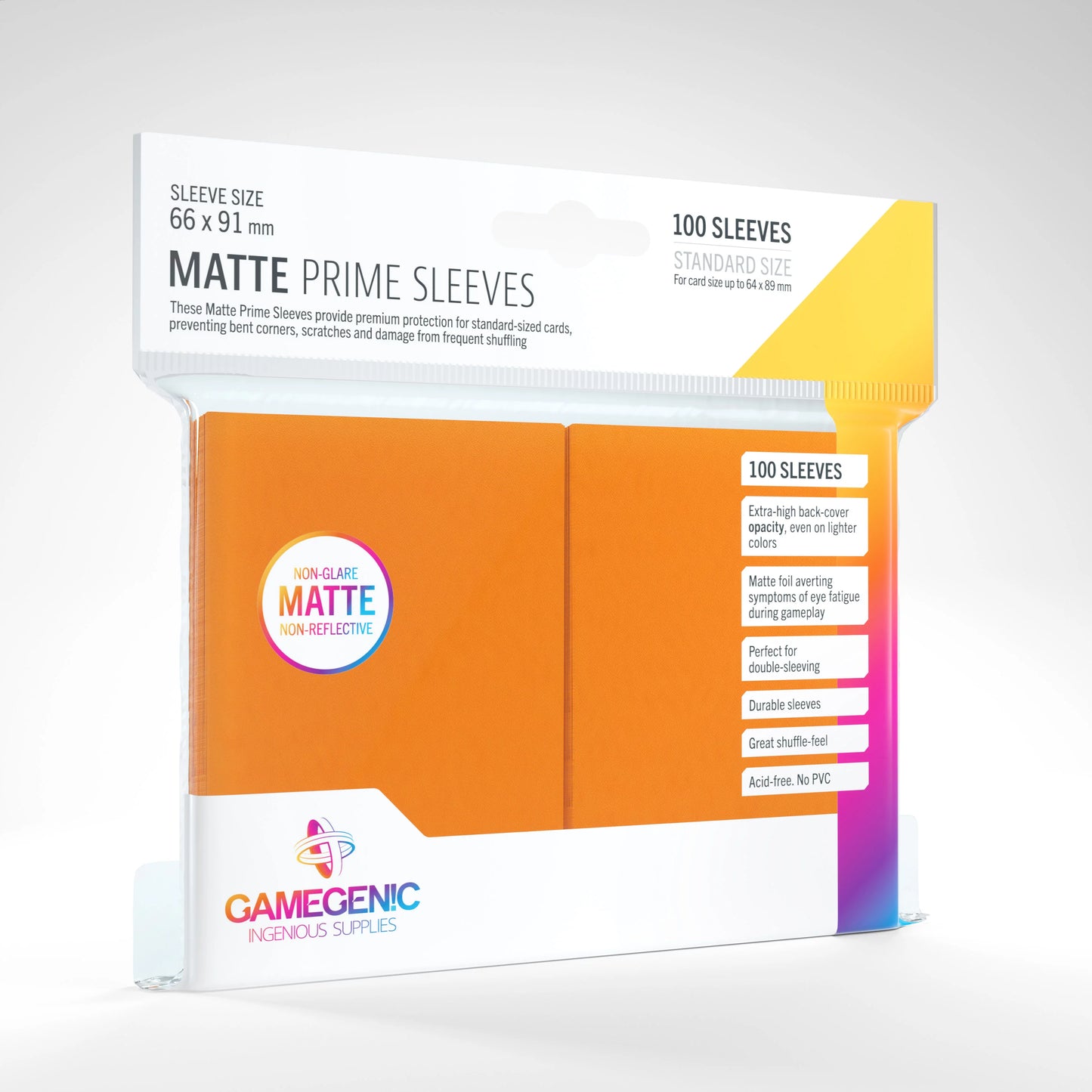 Matte Prime Sleeves: Orange