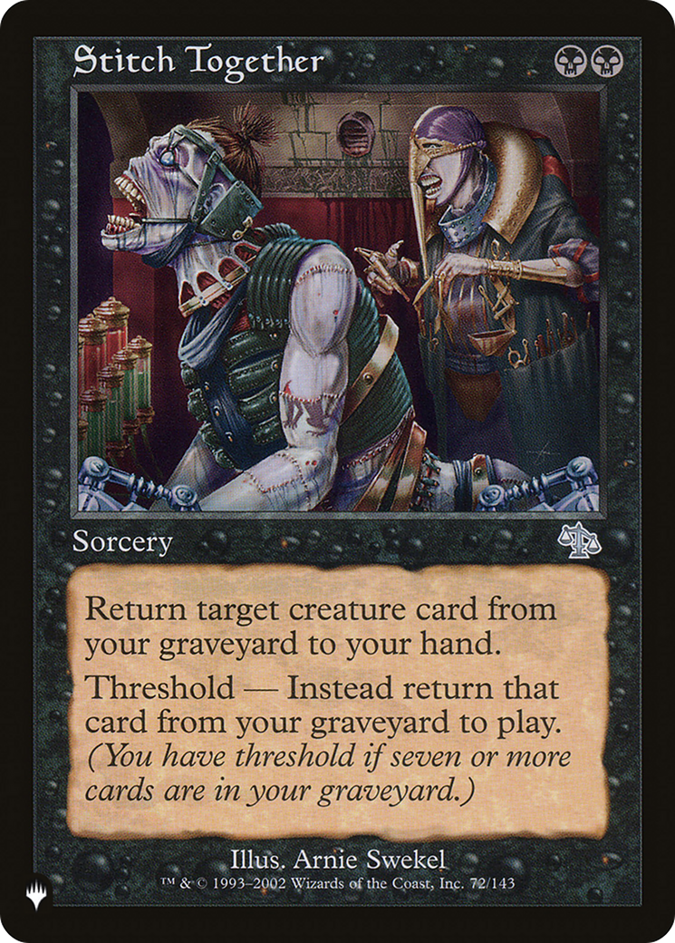Stitch Together (LIST-JUD-72) - The List