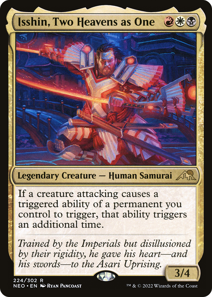 Isshin, Two Heavens as One (NEO-224) - Kamigawa: Neon Dynasty Foil