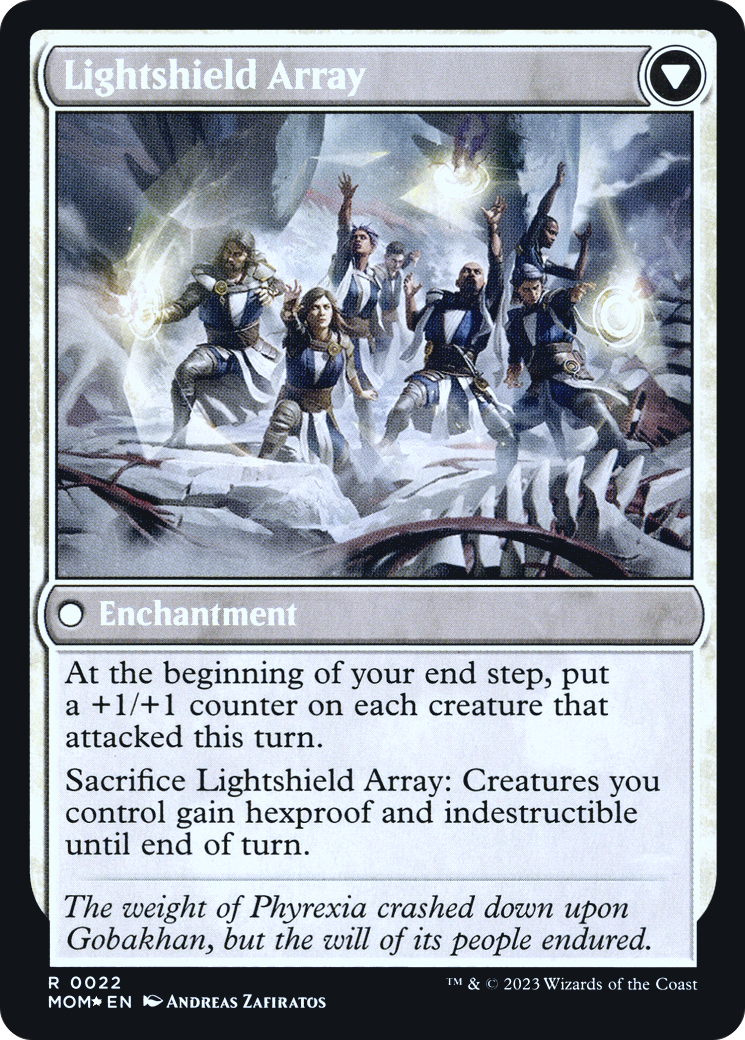 Invasion of Gobakhan // Lightshield Array (PRE-022) - March of the Machine Promos Foil