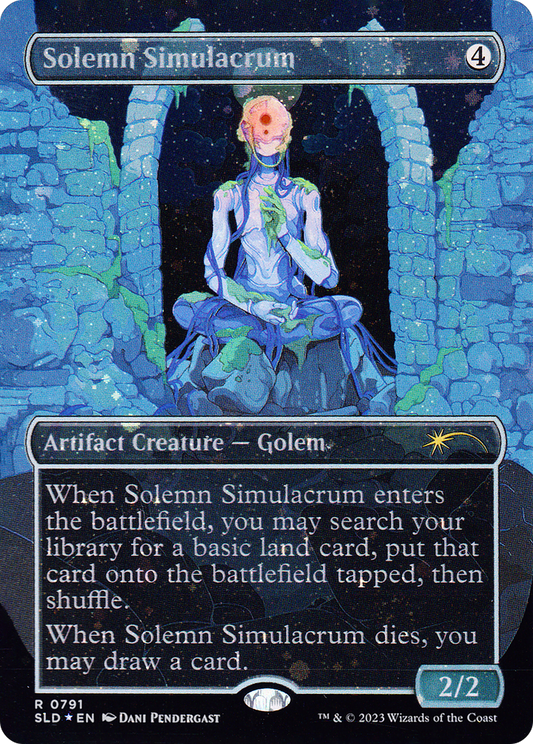 Solemn Simulacrum (SLD-791) - Secret Lair Drop (Borderless) Foil