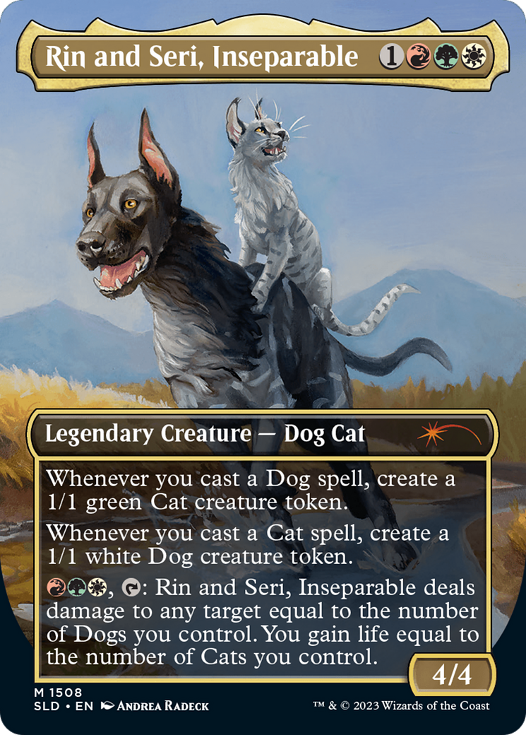 Rin and Seri, Inseparable // Rin and Seri, Inseparable (SLD-1508) - Secret Lair Drop (Borderless) Foil