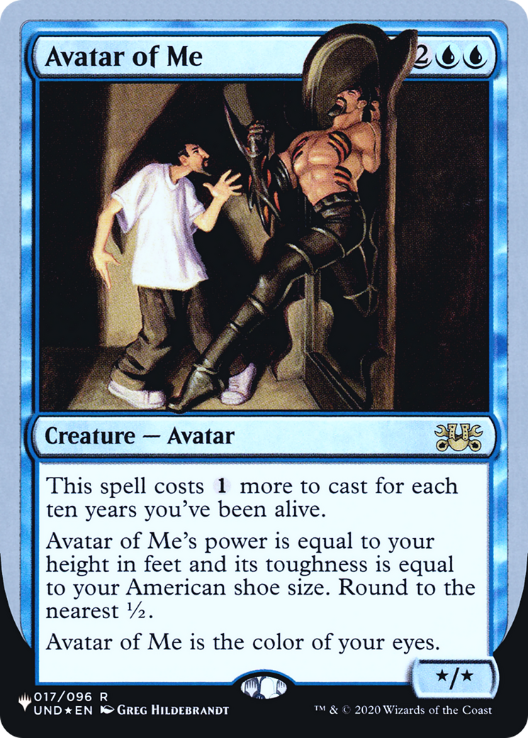 Avatar of Me (LIST-012) - The List (Unfinity Foil Edition) Foil