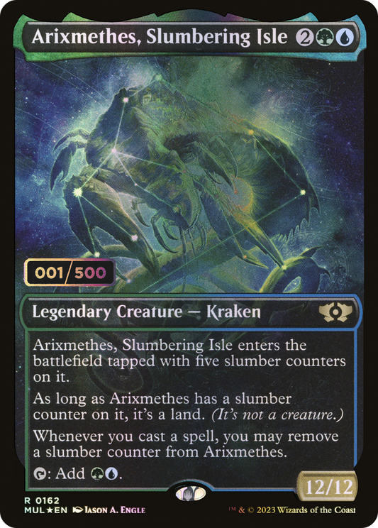 Arixmethes, Slumbering Isle (MUL-162) - Multiverse Legends: (Showcase) Foil
