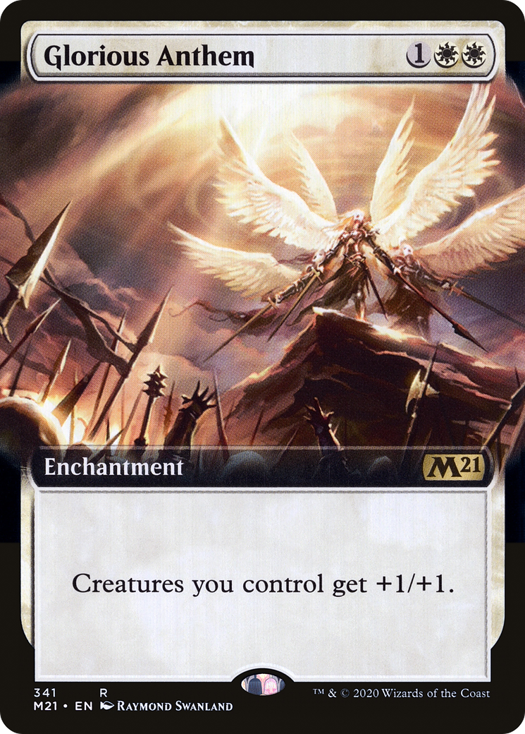 Glorious Anthem (M21-341) - Core Set 2021: (Extended Art) Foil