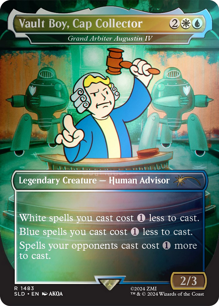Grand Arbiter Augustin IV (SLD-1483) - Secret Lair Drop / Vault Boy, Cap Collector (Borderless) Foil